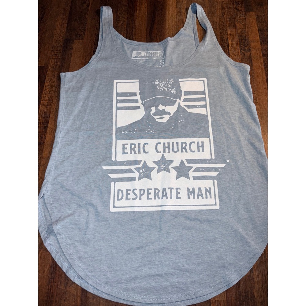 Eric Church Desperate Man‎ Official Tour Tank Top Graphic Country Music Small
